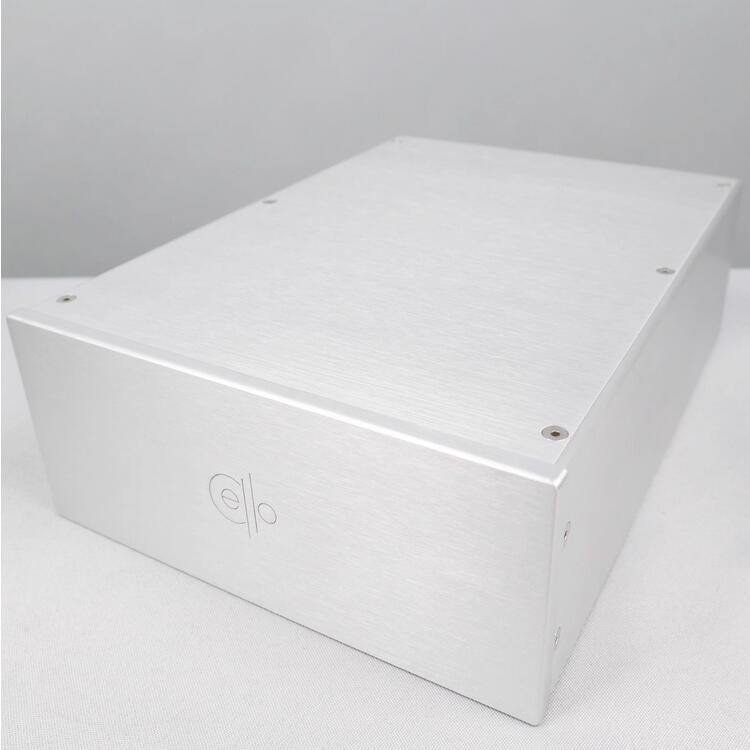 CELLO 2309 Blank Silver/black Full Aluminum Amplifier Enclosure Preamp Chassis PSU Case
