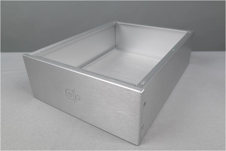 CELLO 2309 Blank Silver/black Full Aluminum Amplifier Enclosure Preamp Chassis PSU Case