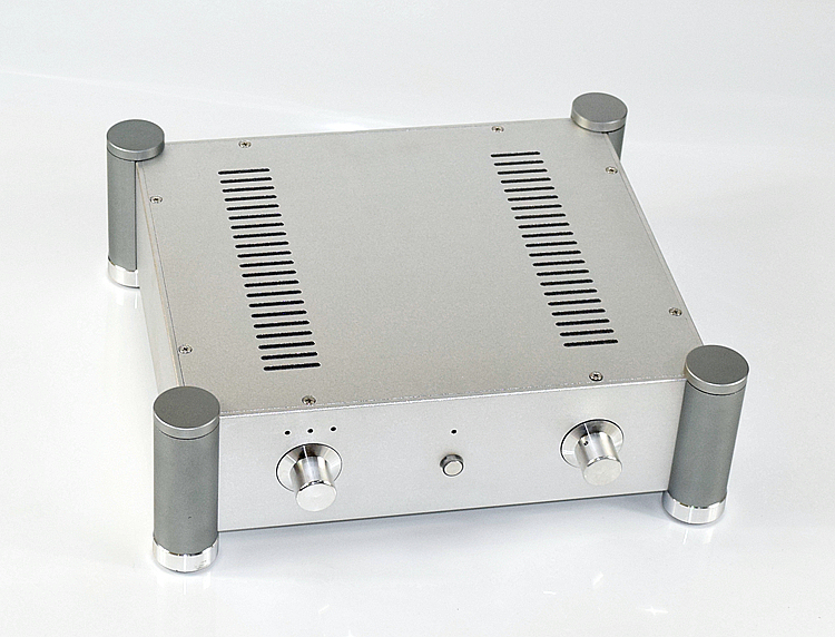 WA127 Silver Full aluminum Amplifier Chassis HIFI diy Preamp Case tube amp box