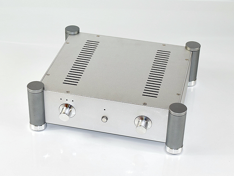 WA127 Silver Full aluminum Amplifier Chassis HIFI diy Preamp Case tube amp box