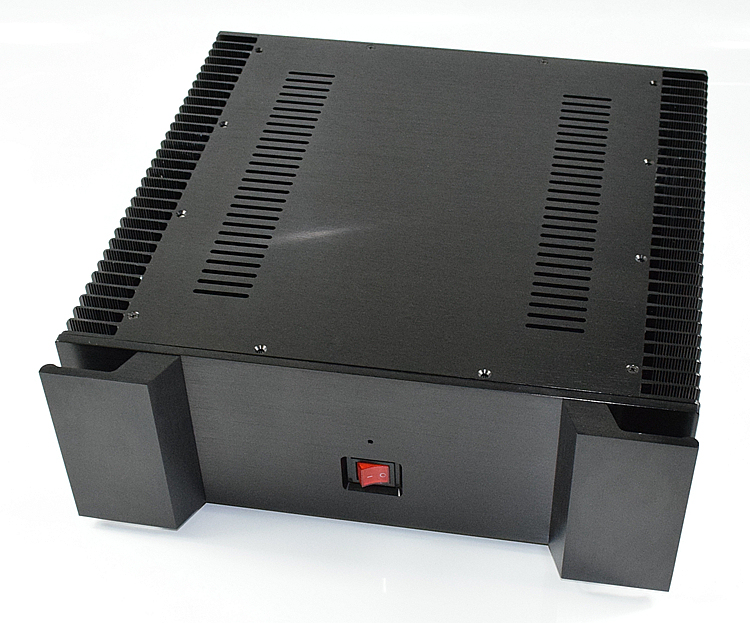 WA129 Aluminum Power Amplifier Chassis Class A AMP Case DIY Luxury Shell Housing with heatsink