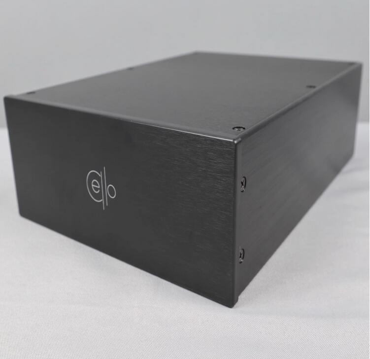 CELLO 2309 Blank Silver/black Full Aluminum Amplifier Enclosure Preamp Chassis PSU Case