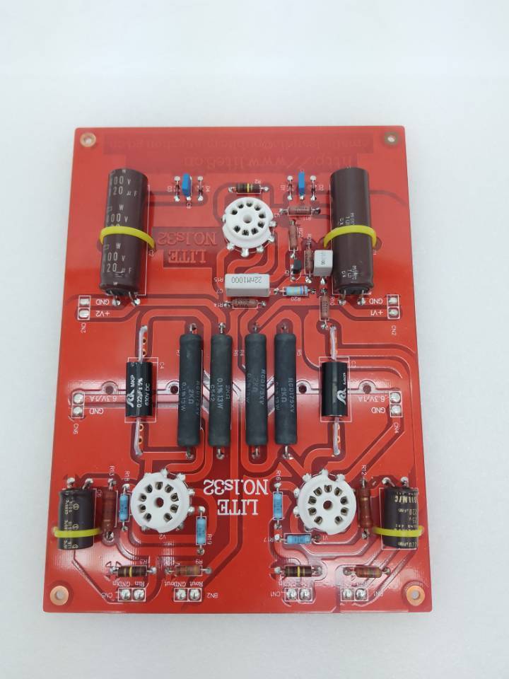 LS32 Tube Finished Preamplifier Board 6H30 Tube Amplification(No Tubes)