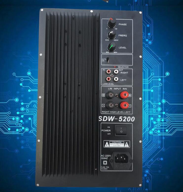 1000W high-power amplifier board cinema home device, amplified bass pure active subwoofer board