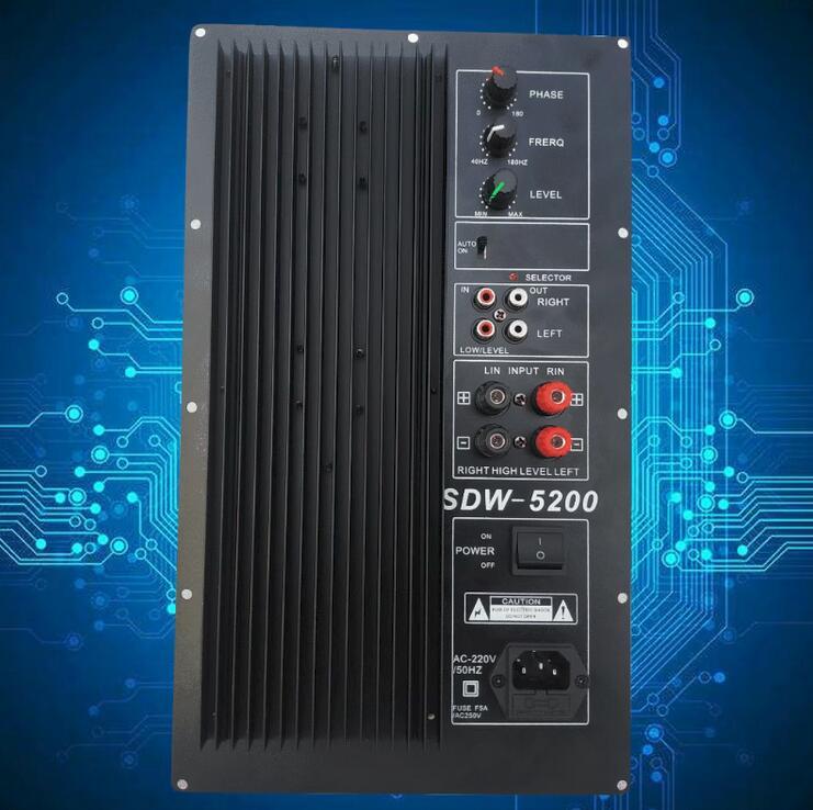 1000W high-power amplifier board cinema home device, amplified bass pure active subwoofer board