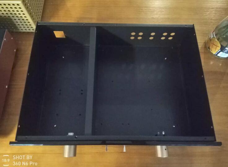 Tube preamplifier DIY chassis Phono amplifier housing acrylic panel +Steel body Installing box for amp DIY 430x120x300mm