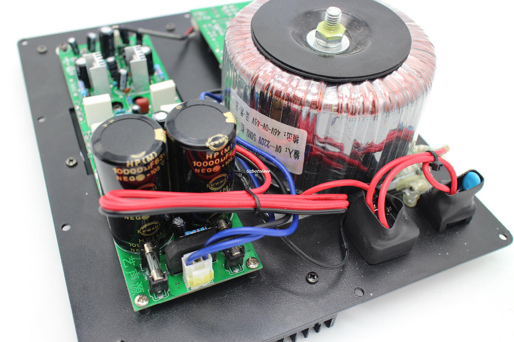 300W Subwoofer amplifier board low pass filter subwoofer pure home theater with Toshiba 5200/1943 tubes JRC4558 OPA