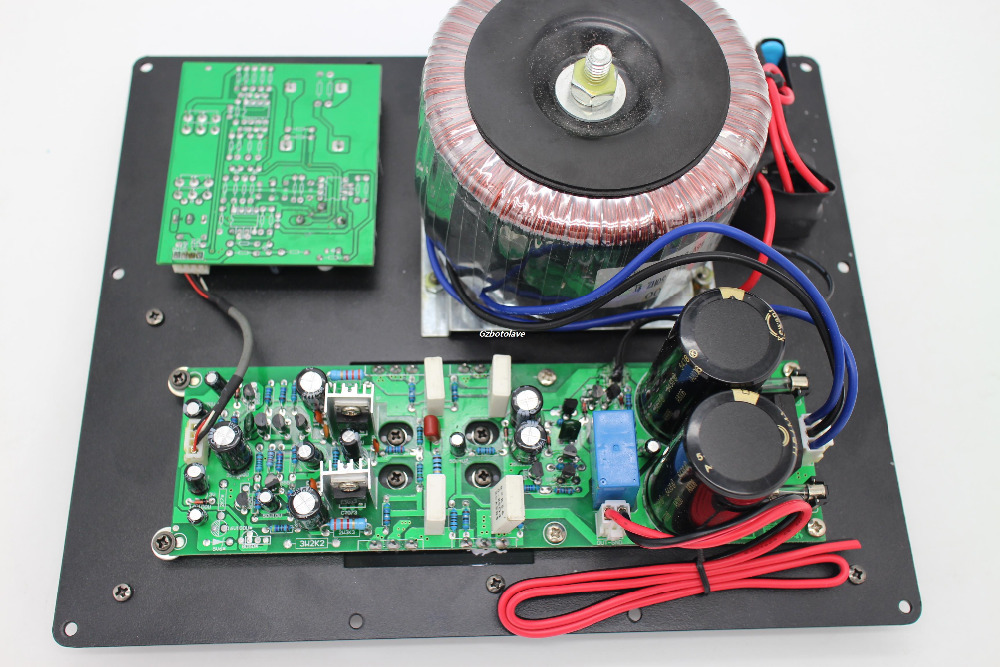 300W Subwoofer amplifier board low pass filter subwoofer pure home theater with Toshiba 5200/1943 tubes JRC4558 OPA