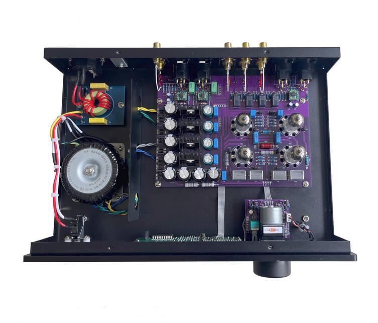 768 Electronic tube HIFI stereo balance preamplifier with remote control