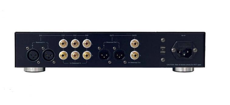 768 Electronic tube HIFI stereo balance preamplifier with remote control