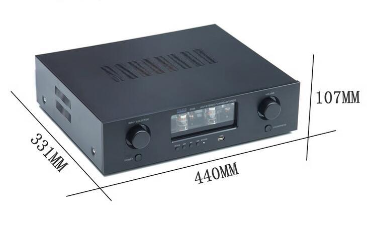 E590 Electronic tube transistor combined 120W*2 HIFI power amplifier with bluetooth