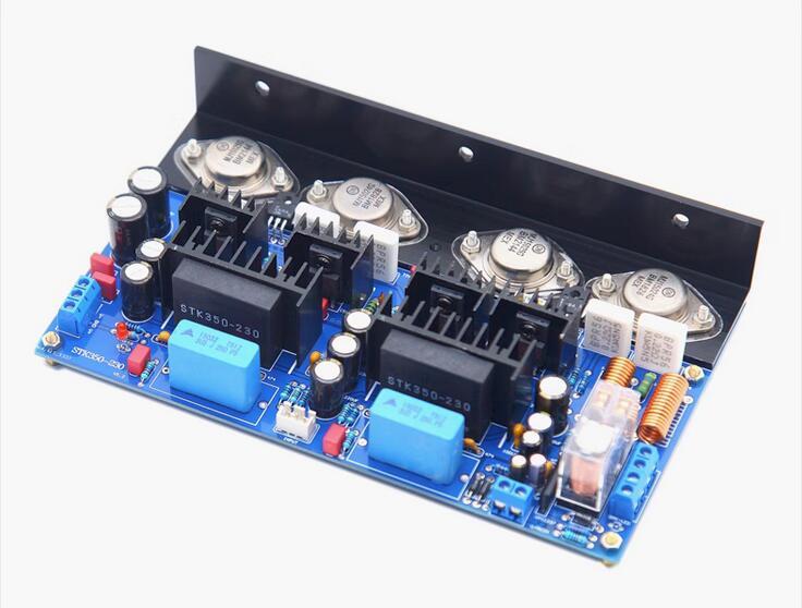 T5 STK350 hifi Metal encapsulated transistor 120W*2 high-power stereo amplifier board