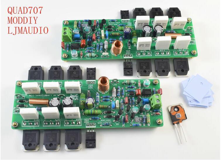 Finished HIFI 60W*2 stereo power amplifier Base On Classics QUAD707 circuit