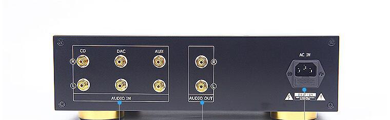 D1 HiFi stereo tube preamplifier Refer to McIntosh MC220 circuit with 3 way input