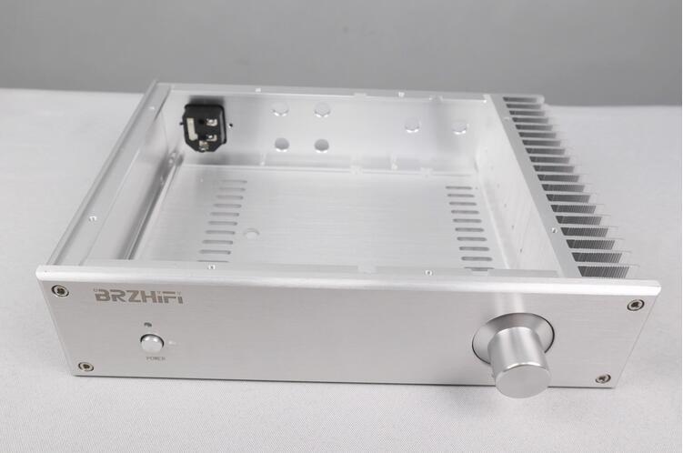 Full aluminum power amplifier DIY case one-side cooling case for audio amp 2807