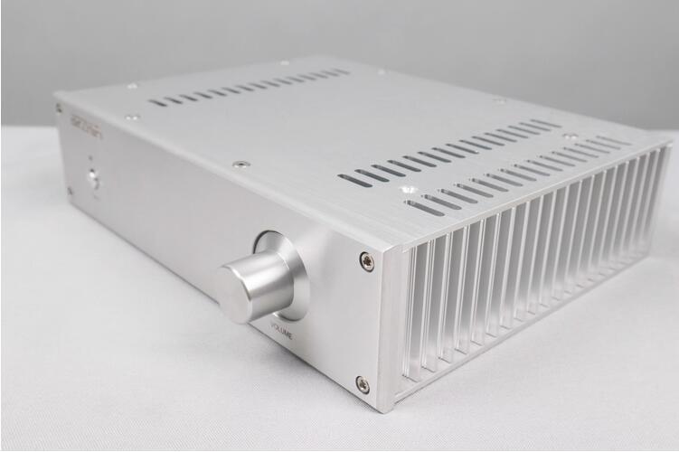 Full aluminum power amplifier DIY case one-side cooling case for audio amp 2807