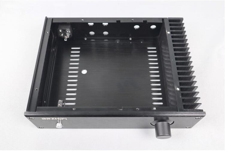 Full aluminum power amplifier DIY case one-side cooling case for audio amp 2807