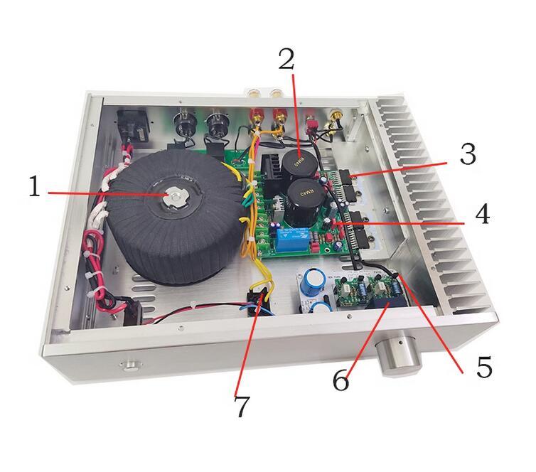 Dual parallel TDA7293 95W+95W HIFI Merge amplifier with balance input Reference LINN LK140 circuit