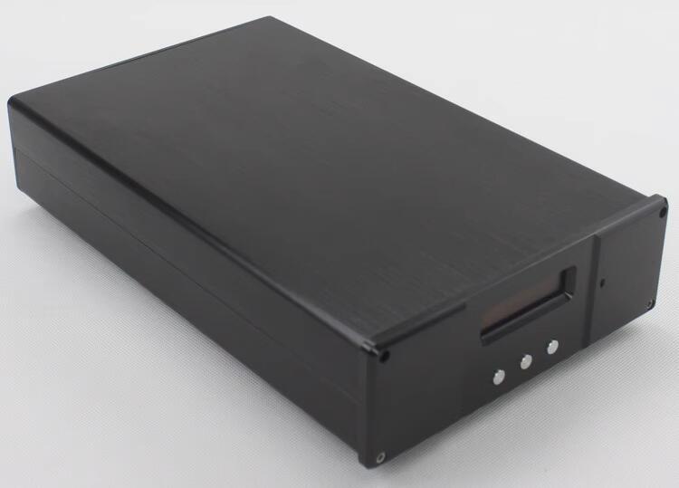 Full Aluminum ES9018 DAC Enclosure Amplifier Case Chassis/ Audio Decoder BOX black