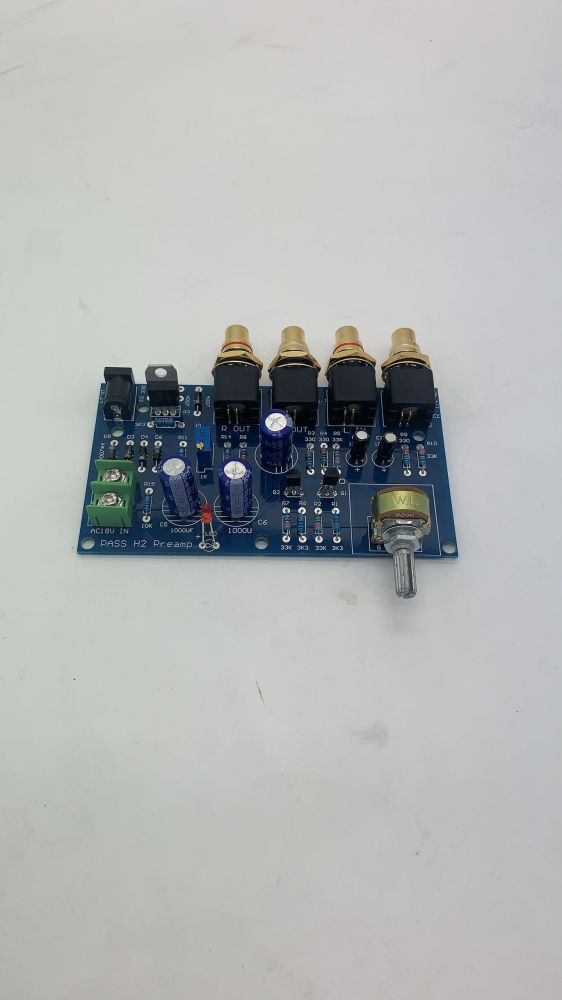 Finished PASS H2 hifi Field effect transistor preamplifier board