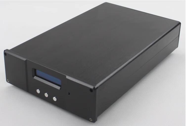 Full Aluminum ES9018 DAC Enclosure Amplifier Case Chassis/ Audio Decoder BOX black