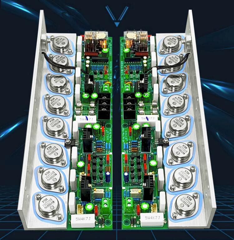 YH-100W Metal encapsulated transistor Class A 100W*2 stereo hifi high-power power amplifier board
