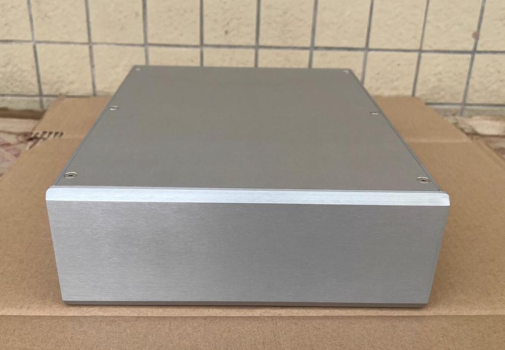 Full aluminum DIY silver blank HIFI amplifier chassis DAC case Preamp Box Headphone Enclosure