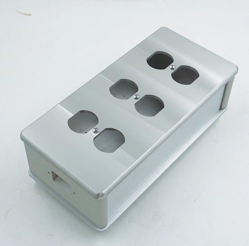 Full aluminum HiFi US power case DIY box American standard power socket chassis