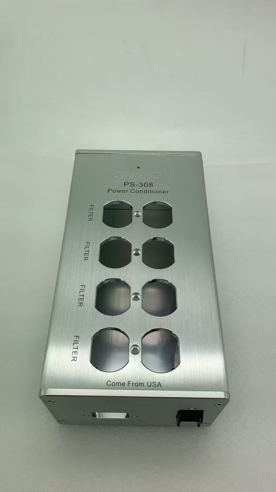 8 holes aluminum standard American power supply filter socket chassis DIY shell box