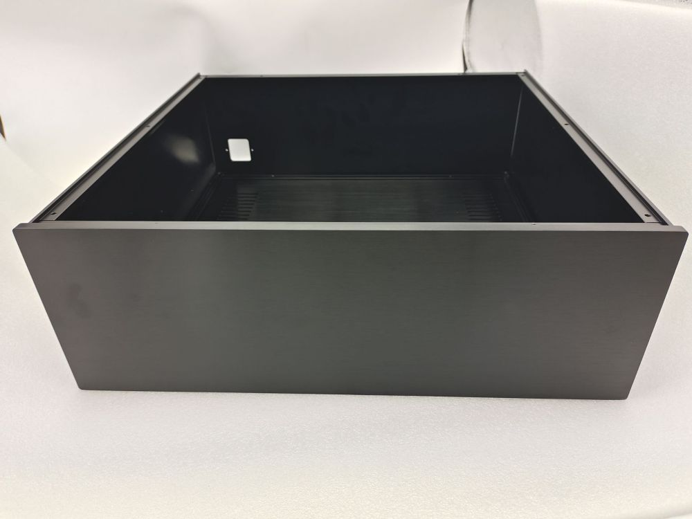 4315C Black Aluminum Chassis DIY Amplifier Audio Shell HIFI Case 430*150*408mm