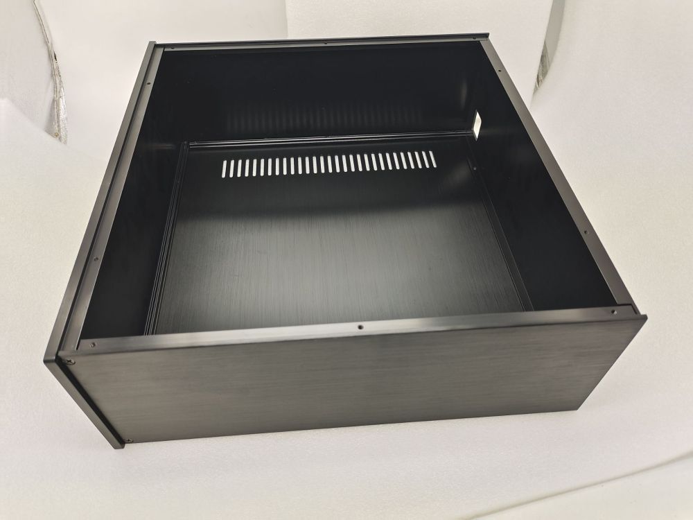 4315C Black Aluminum Chassis DIY Amplifier Audio Shell HIFI Case 430*150*408mm