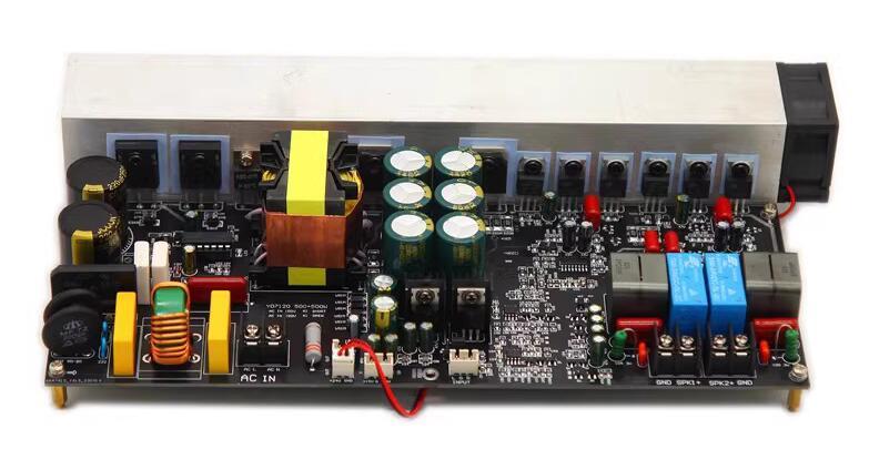 1000W Dual channel high-power digital power amplifier board with switch power supply