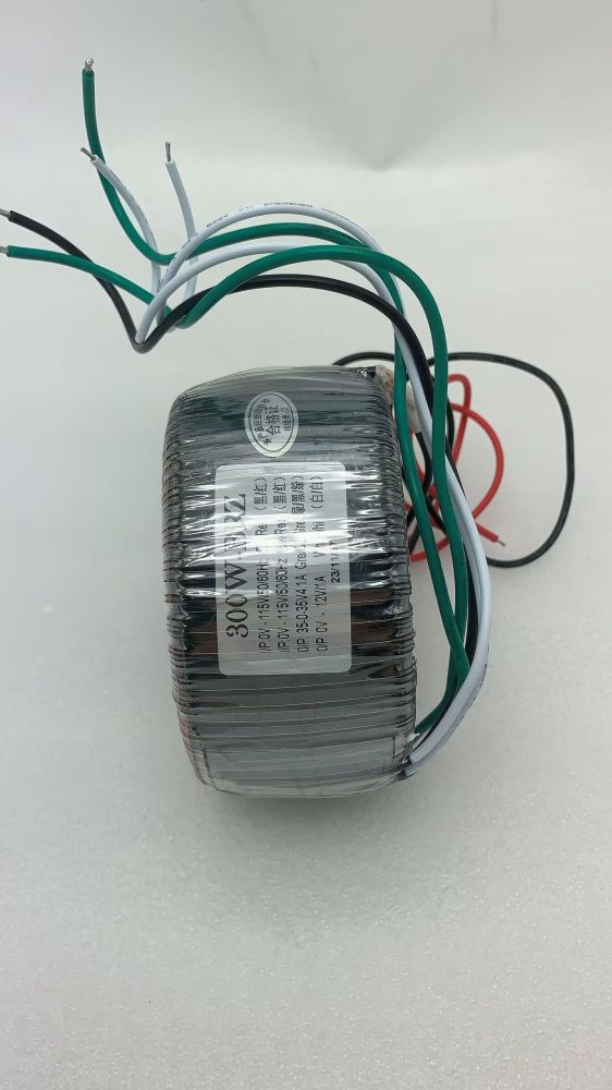 300W Pure Copper Toroidal Transformer Input: 115V*2 Output: 35V-0-35V 0-12V for Amplifier