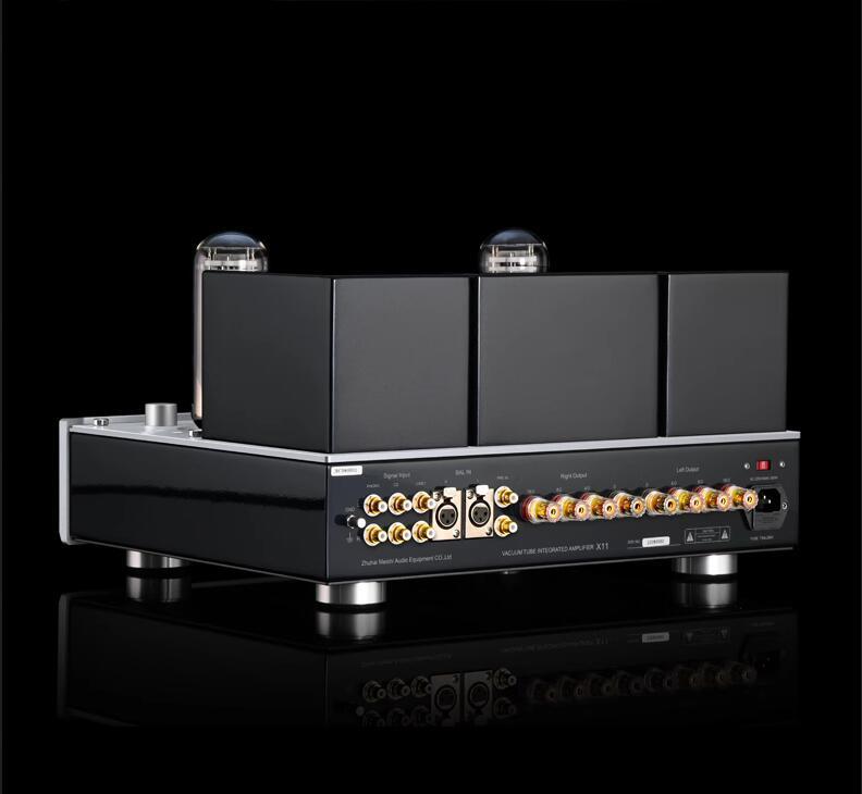 MUZISHARE X11 6L6 push 845 class A HIFI 28W*2 stereo tube amplifier with remote control