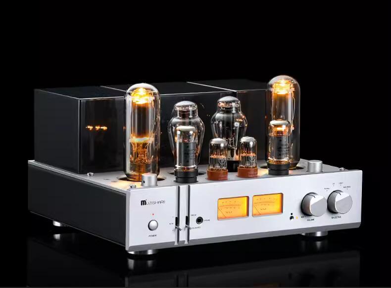 MUZISHARE X11 6L6 push 845 class A HIFI 28W*2 stereo tube amplifier with remote control