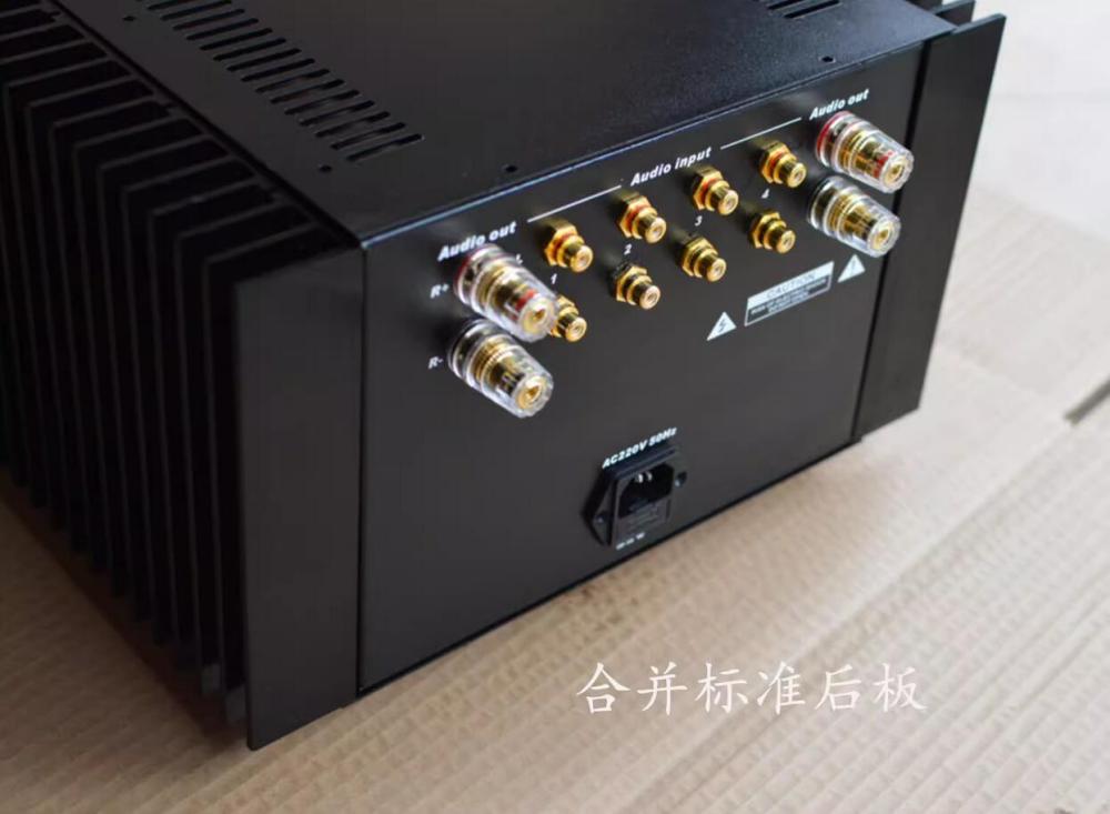 QL3218 amplifier chassis hifi DIY box aluminum panel + iron boday case with aluminum heatsink