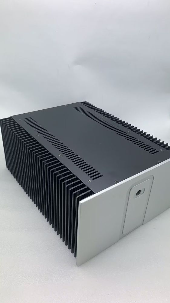 QL3218 amplifier chassis hifi DIY box aluminum panel + iron boday case with aluminum heatsink