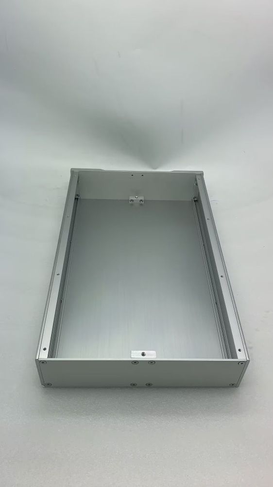 Full aluminium enclosure Split Amplifier chassis tube amp case DIY box black silver for choose 408*260*70mm