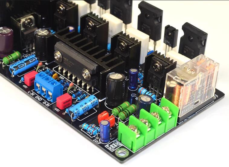 IRF240 + IRF9240 Separate Field-effect transistor + UPC2581V Push tube 120W+120W class AB amplifier board