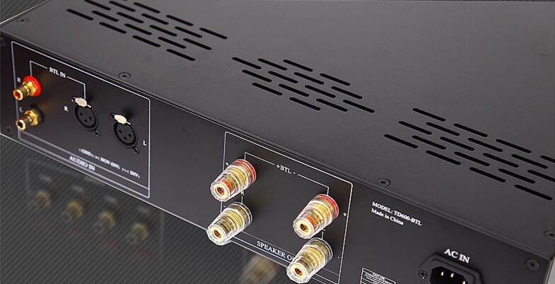 TD600 class D 300W*2 High power hifi stereo digital amplifier with XLR input