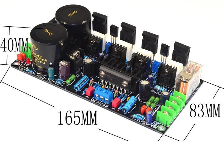 IRF240 + IRF9240 Separate Field-effect transistor + UPC2581V Push tube 120W+120W class AB amplifier board