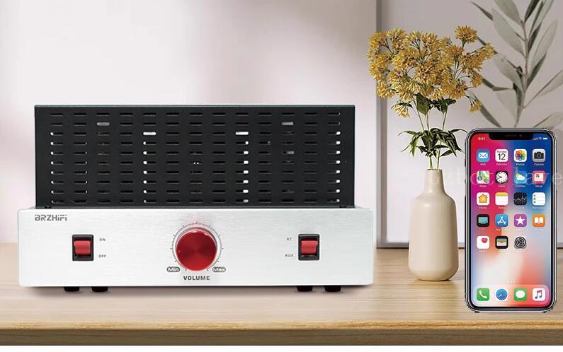 Hifi 6P13*2 6N2*1 Bluetooth 5.0 Electronic vacuum Tube Power Amplifier home desktop amp Beyond EL34 15W*2