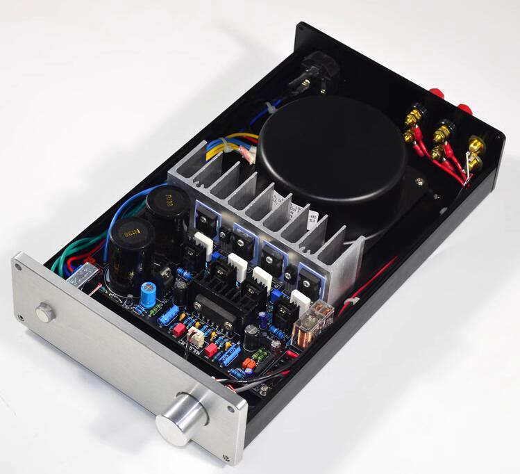 IRF240 Field-effect transistor HiFi 100W+100W stereo desktop amplifier