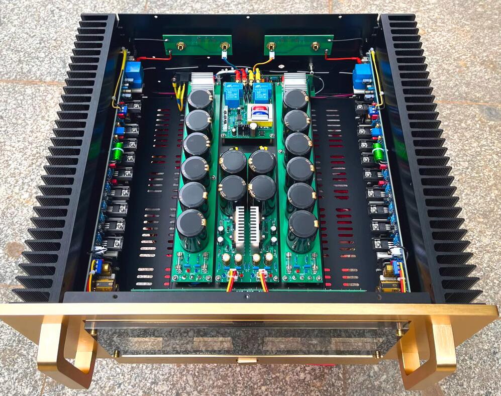 Krell KSA100-MKII circuit  Field effect transistor Class A 80W+80W stereo hifi audio power amplifier