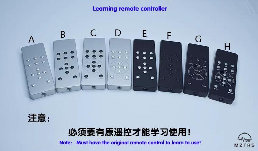 NEW type Aluminum Alloy Housing Infrared Learning Universal Remote Control For Audio TV DVD Decoder Power Amplifier