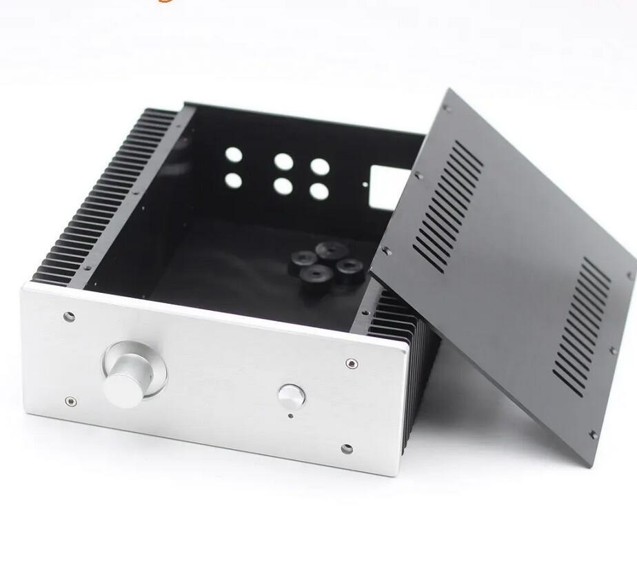WA5 All Aluminum Amplifier Chassis Class A Power Amp Case DIY Audio Box Preamp Enclosure with heatsink 260*230*90MM