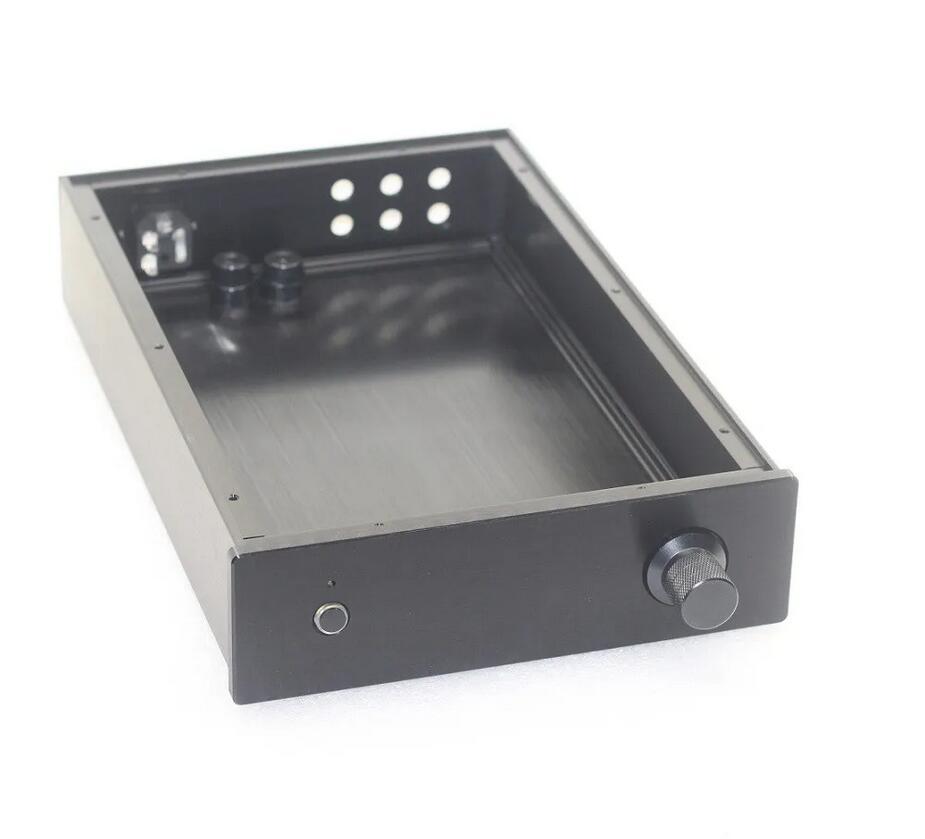 WA3 black full Aluminum amplifier chassis hifi DIY case Mini Preamp Box