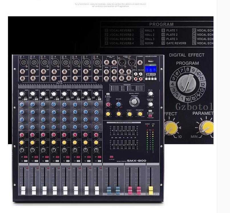 NEW SMX USB Bluetooth 8/12/16/24 channels professional mixing console stage performance KTV conference with effect device