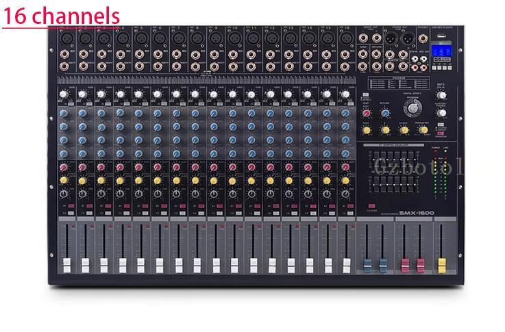 NEW SMX USB Bluetooth 8/12/16/24 channels professional mixing console stage performance KTV conference with effect device