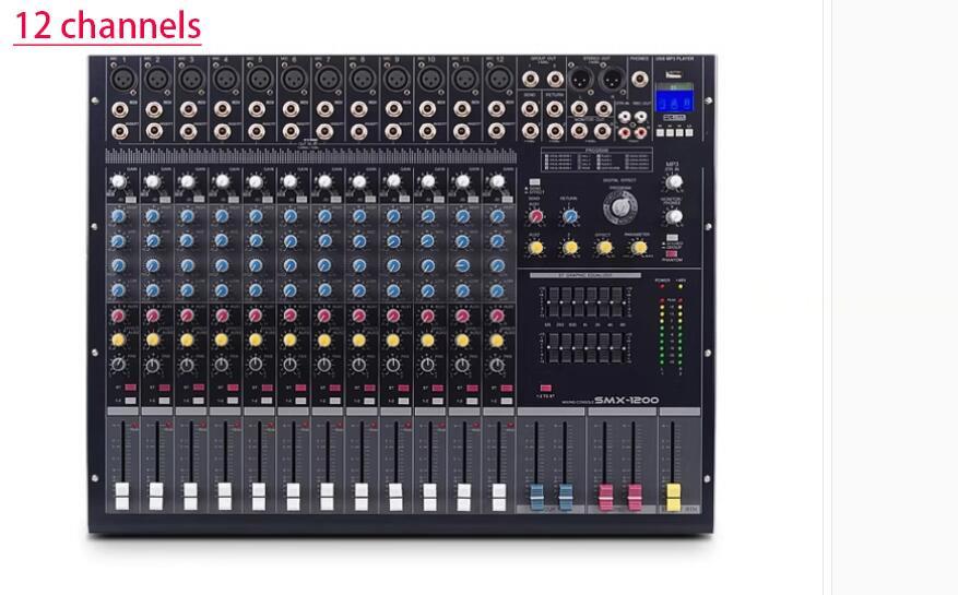 NEW SMX USB Bluetooth 8/12/16/24 channels professional mixing console stage performance KTV conference with effect device